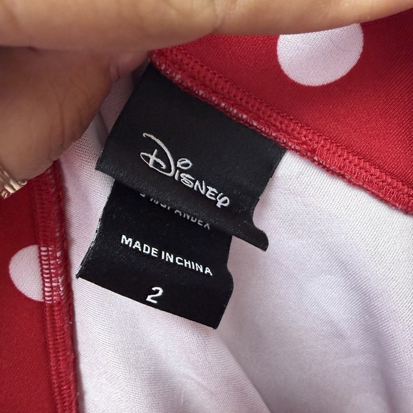 Torrid Disney Minnie Mouse Skirt Skater Polka for Red Scuba W Pockets Size 2X - Picture 3 of 5